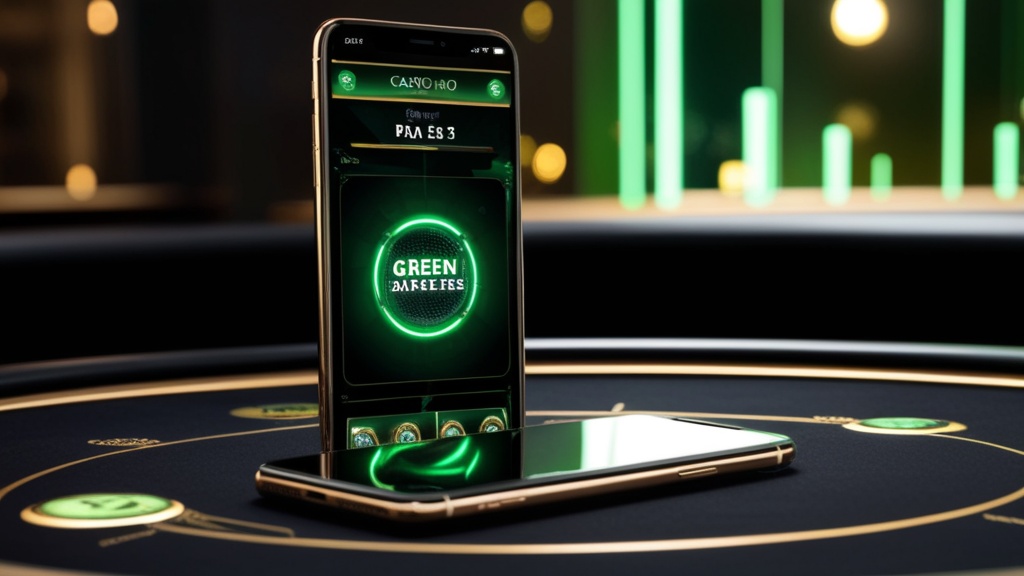 iPhone com navegação simples e interface móvel de casino
